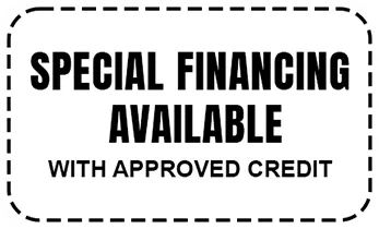 Special Financing Available with Approved Credit